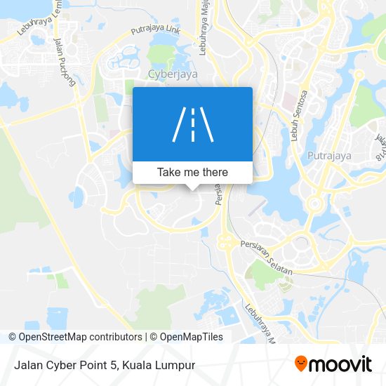 Jalan Cyber Point 5 map