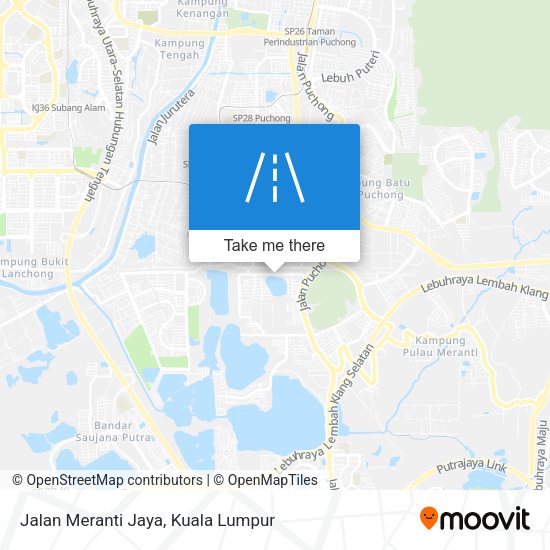 Peta Jalan Meranti Jaya