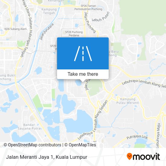 Peta Jalan Meranti Jaya 1