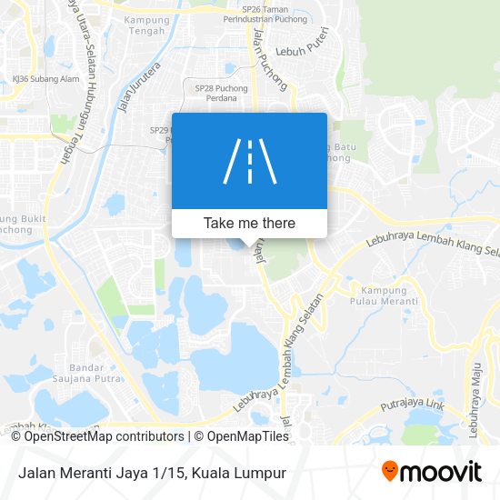 Jalan Meranti Jaya 1/15 map
