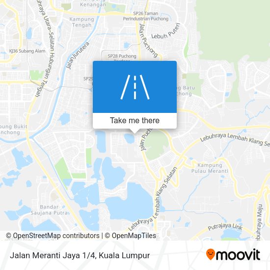 Jalan Meranti Jaya 1/4 map