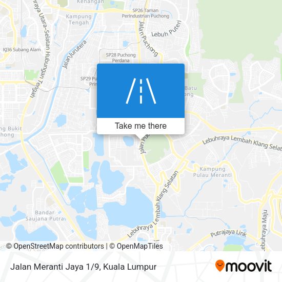 Peta Jalan Meranti Jaya 1/9