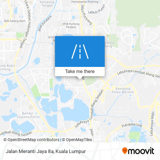 Peta Jalan Meranti Jaya 8a