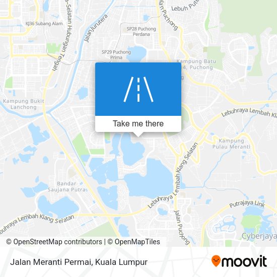 Jalan Meranti Permai map