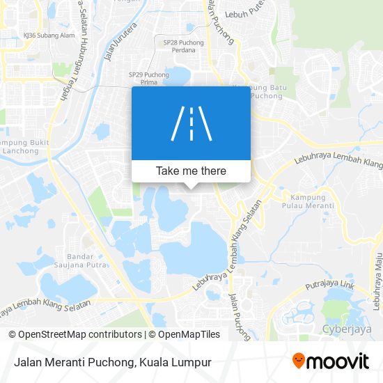 Jalan Meranti Puchong map