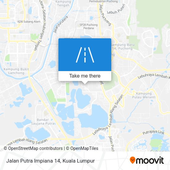 Peta Jalan Putra Impiana 14