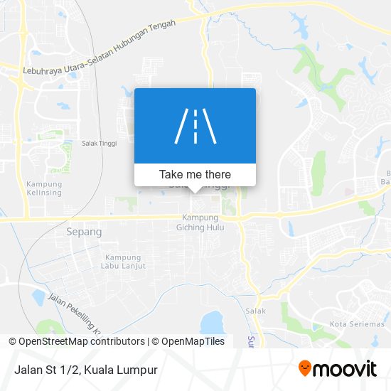 Jalan St 1/2 map