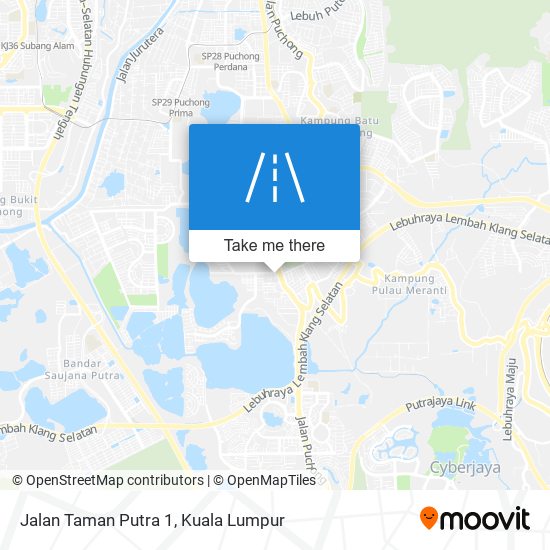 Jalan Taman Putra 1 map