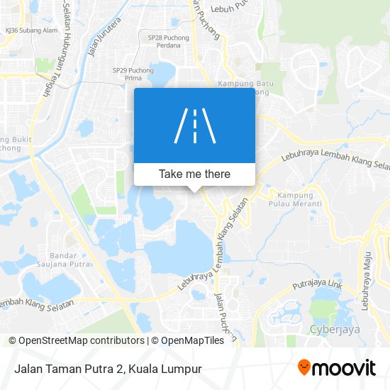 Jalan Taman Putra 2 map