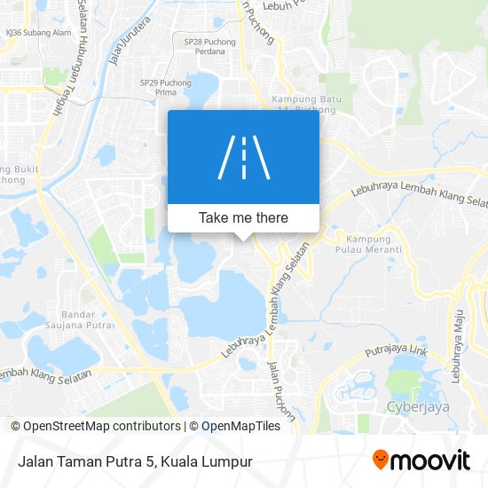 Peta Jalan Taman Putra 5