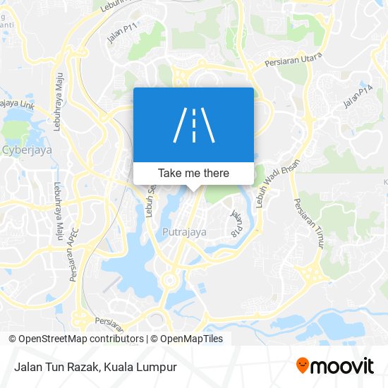 Jalan Tun Razak map