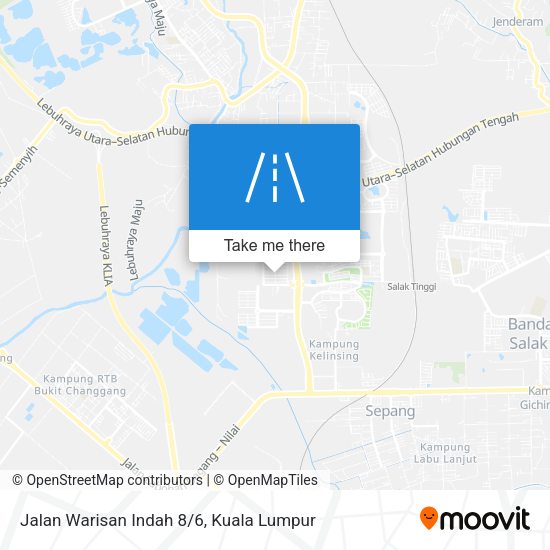 Jalan Warisan Indah 8/6 map