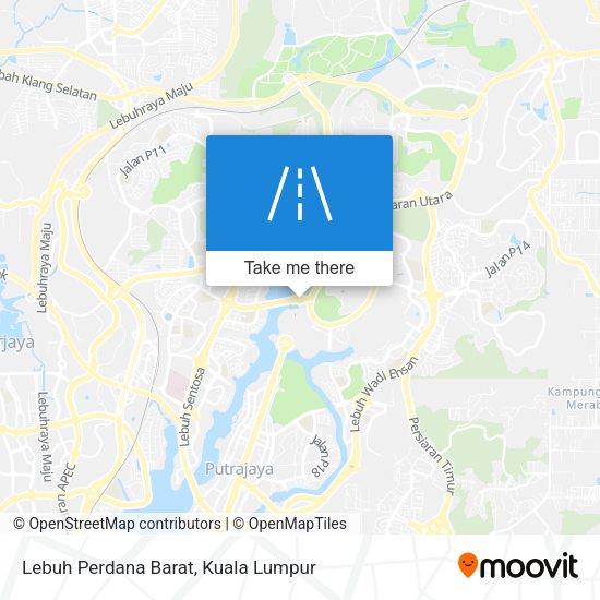 Peta Lebuh Perdana Barat