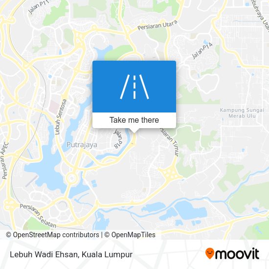 Lebuh Wadi Ehsan map