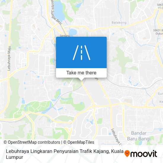 Peta Lebuhraya Lingkaran Penyuraian Trafik Kajang