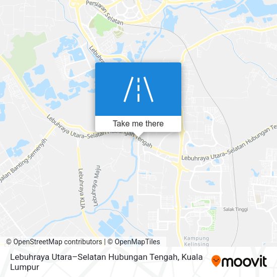 Lebuhraya Utara–Selatan Hubungan Tengah map
