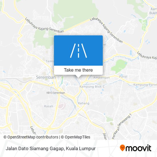 Jalan Dato Siamang Gagap map