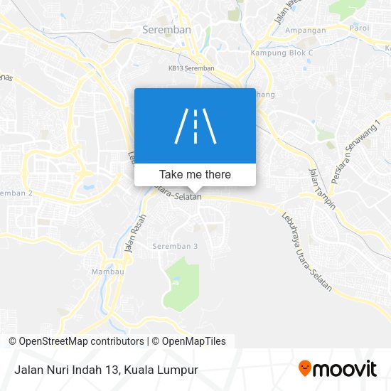 Peta Jalan Nuri Indah 13