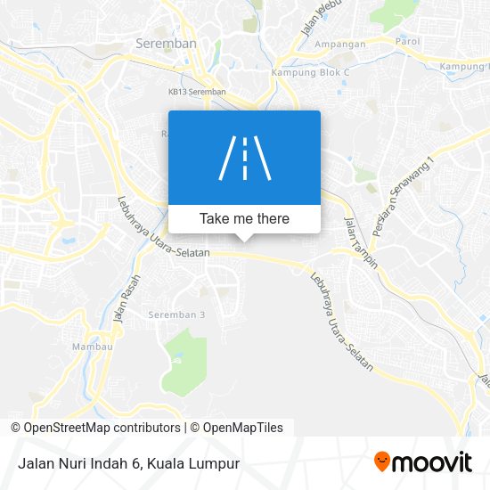 Jalan Nuri Indah 6 map