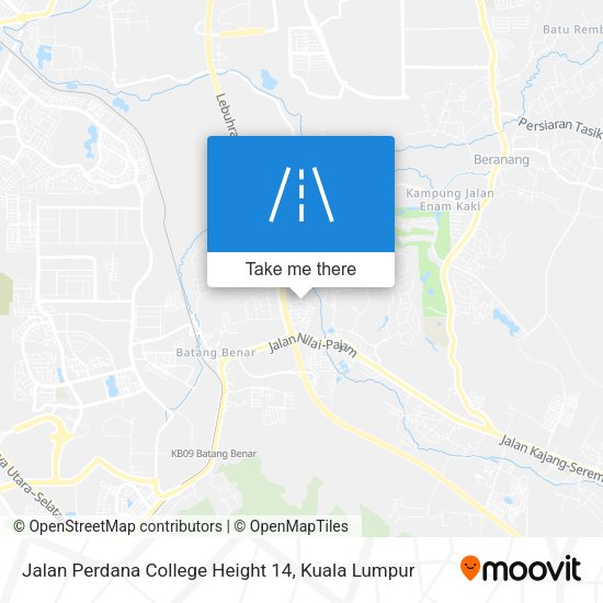 Peta Jalan Perdana College Height 14