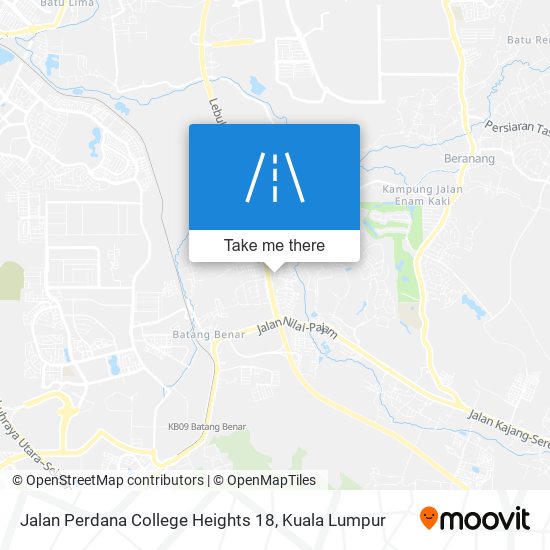 Jalan Perdana College Heights 18 map