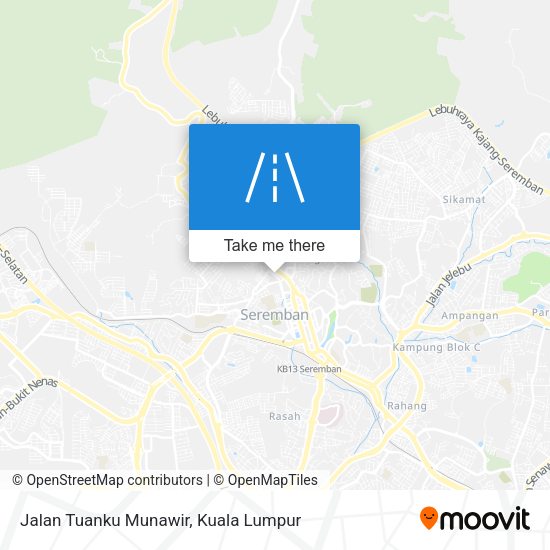 Peta Jalan Tuanku Munawir