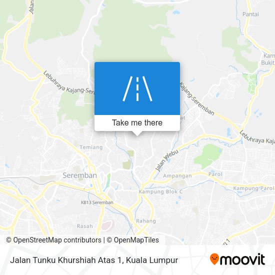 Peta Jalan Tunku Khurshiah Atas 1