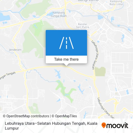 Lebuhraya Utara–Selatan Hubungan Tengah map