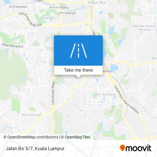 Jalan Bs 3/7 map