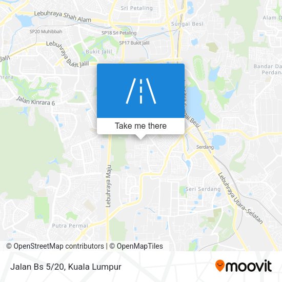 Jalan Bs 5/20 map