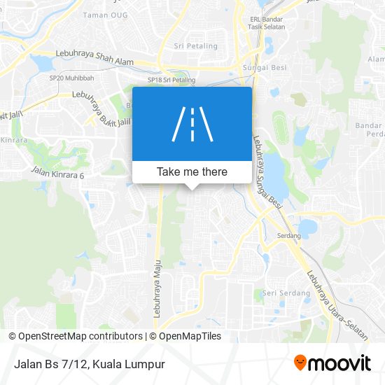 Jalan Bs 7/12 map