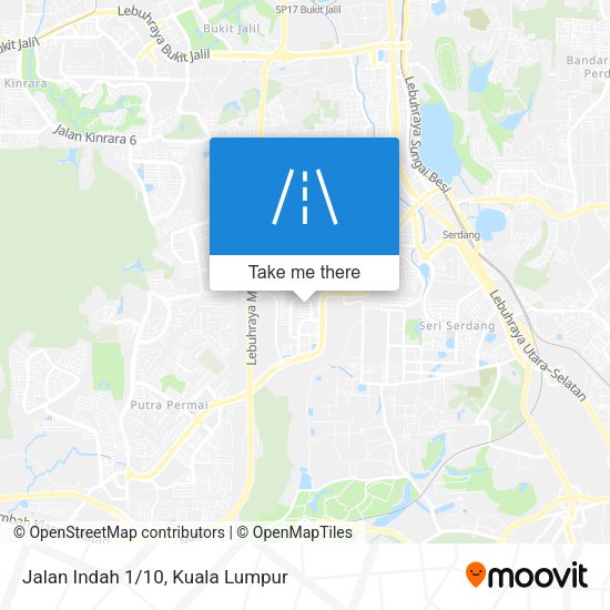 Jalan Indah 1/10 map