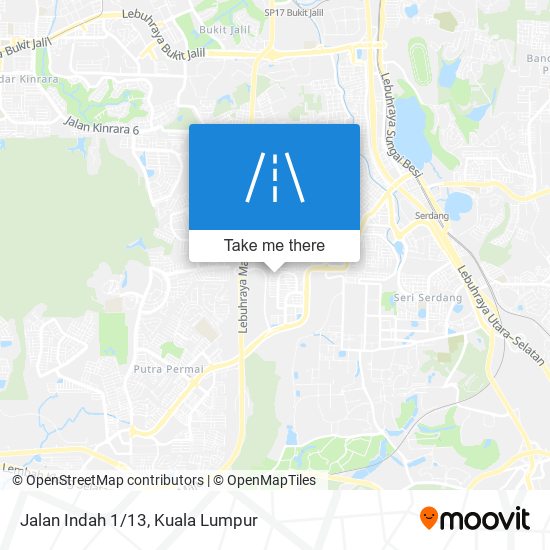 Jalan Indah 1/13 map