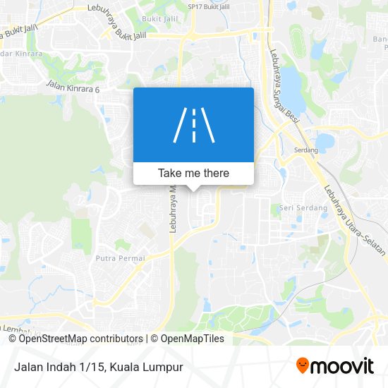Jalan Indah 1/15 map