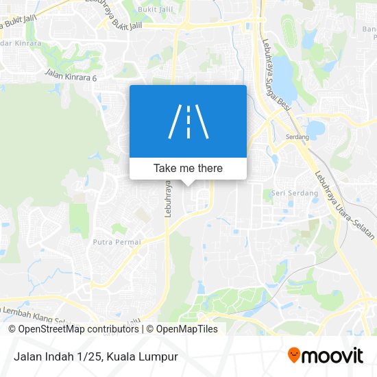 Jalan Indah 1/25 map