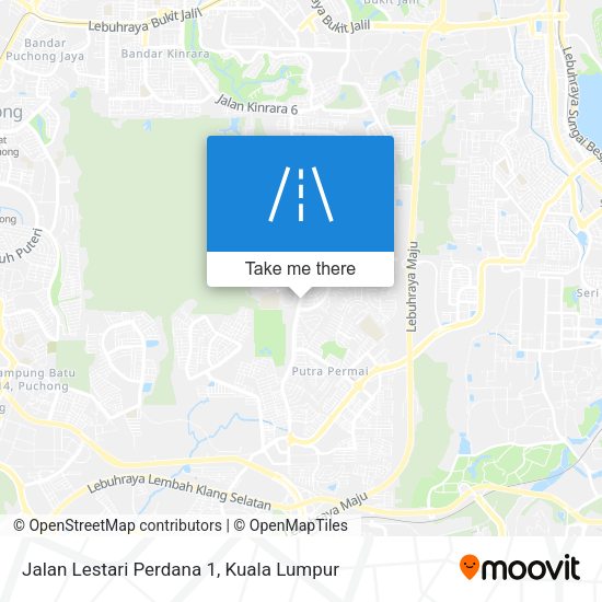 Jalan Lestari Perdana 1 map