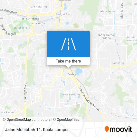 Jalan Muhibbah 11 map