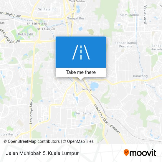 Jalan Muhibbah 5 map