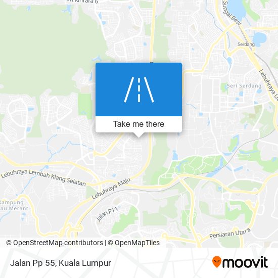 Jalan Pp 55 map