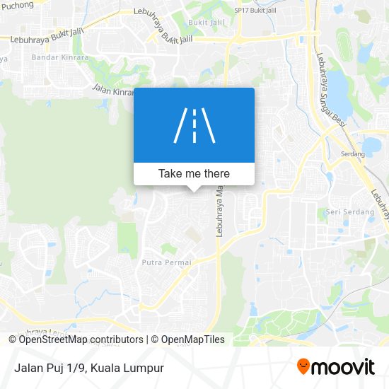 Jalan Puj 1/9 map
