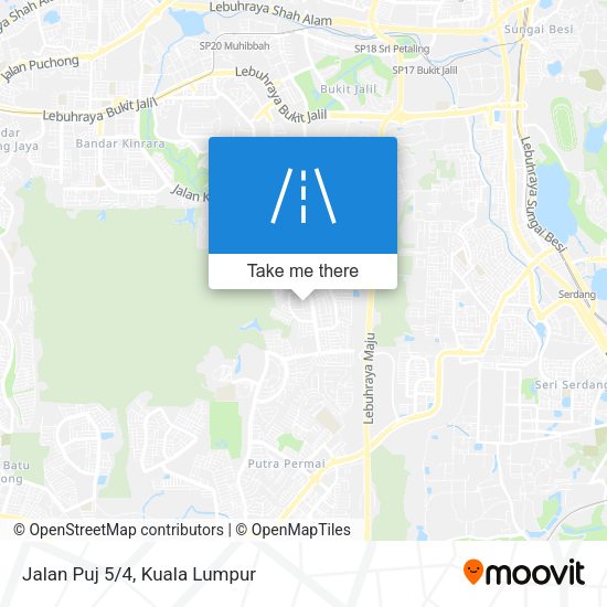 Peta Jalan Puj 5/4