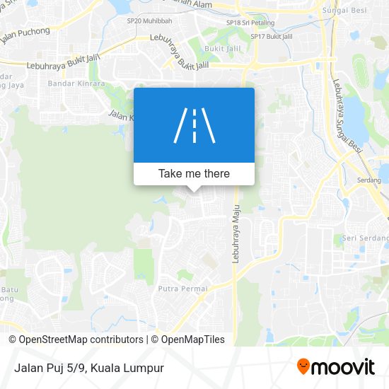 Peta Jalan Puj 5/9