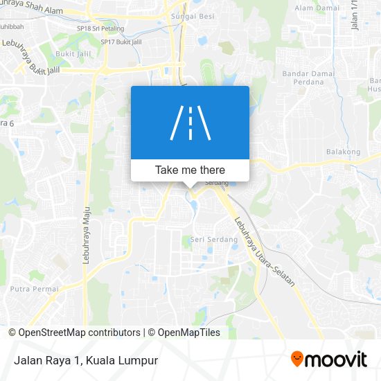 Jalan Raya 1 map