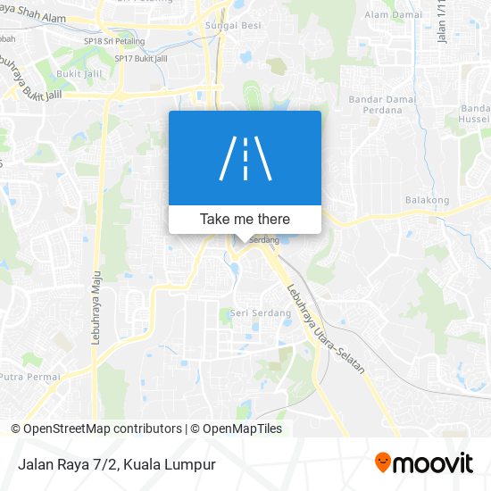 Jalan Raya 7/2 map