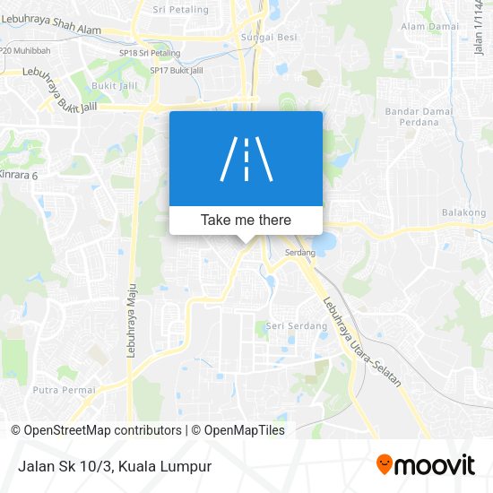 Peta Jalan Sk 10/3