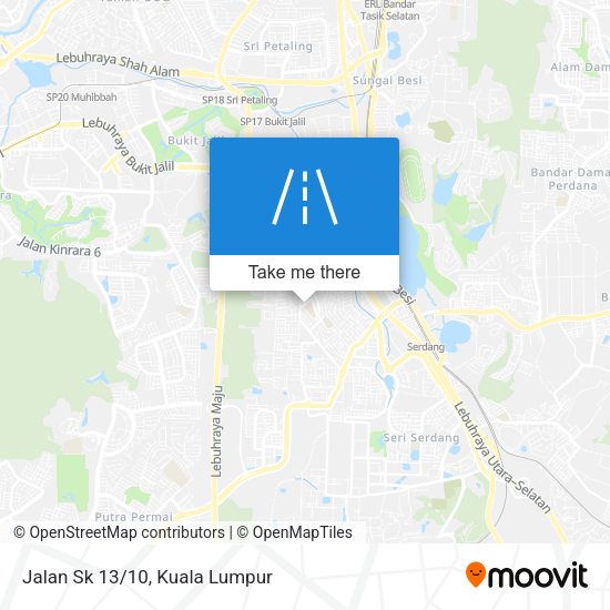 Peta Jalan Sk 13/10