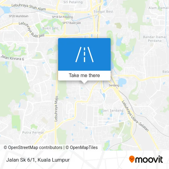 Jalan Sk 6/1 map