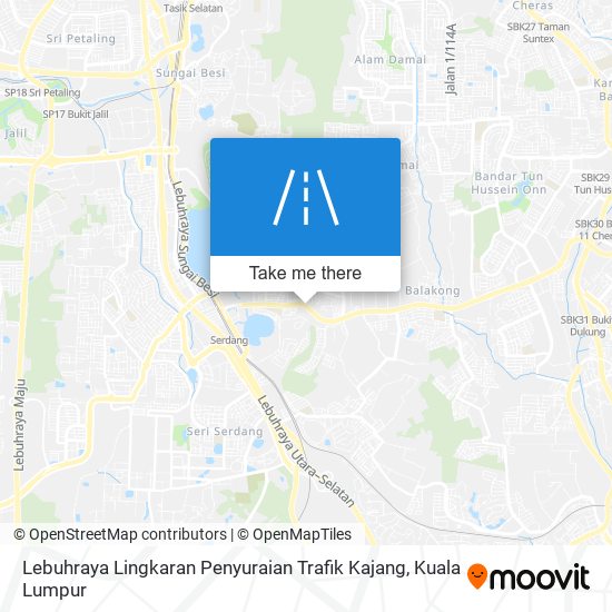 Peta Lebuhraya Lingkaran Penyuraian Trafik Kajang