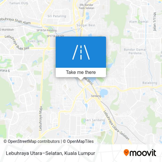 Lebuhraya Utara–Selatan map