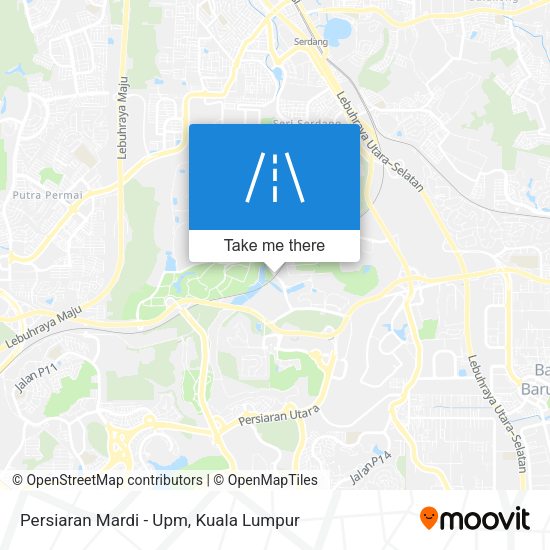 Persiaran Mardi - Upm map